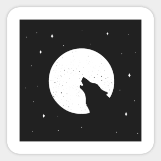 Bark at the moon Sticker